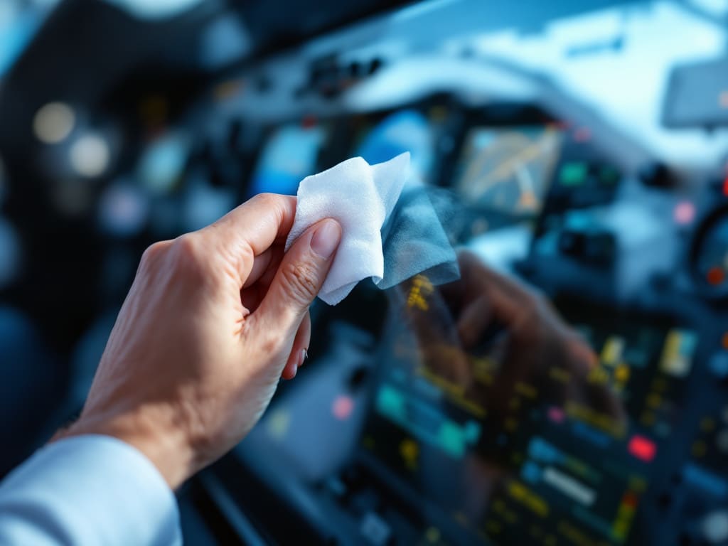 aviation screen cleaning wipes
