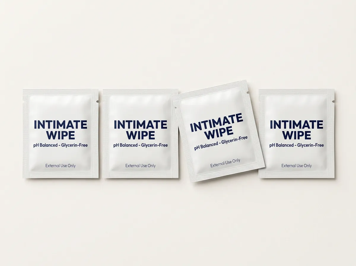 Private label individually wrapped unisex intimate hygiene wipes by Phoenix Wipes
