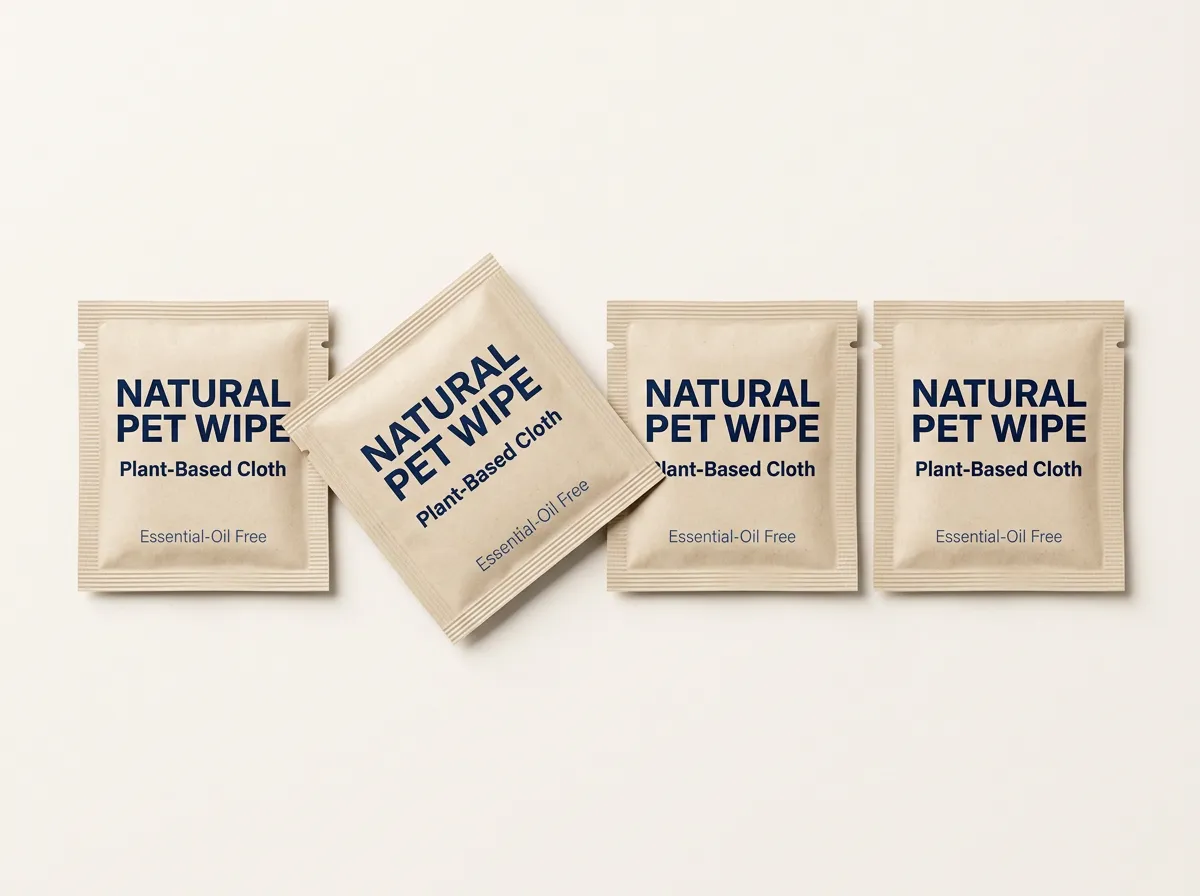 Private label natural plant-based organic dog wipes by Phoenix Wipes